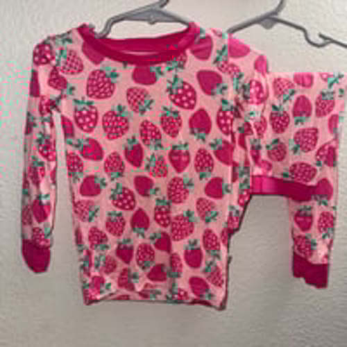Little Sleepies strawberries 2 piece pjs