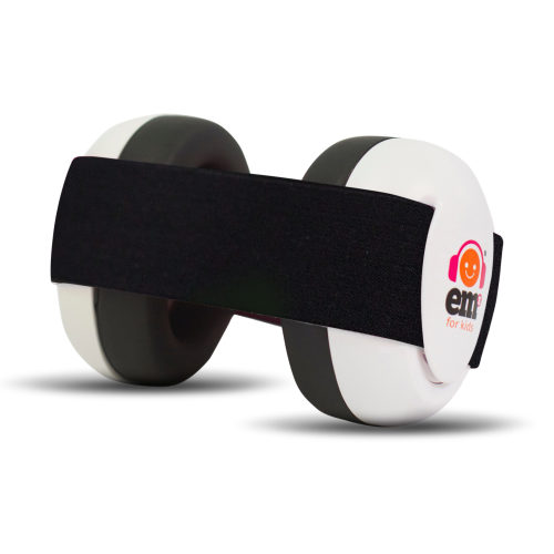 BABY Earmuffs - Black on White