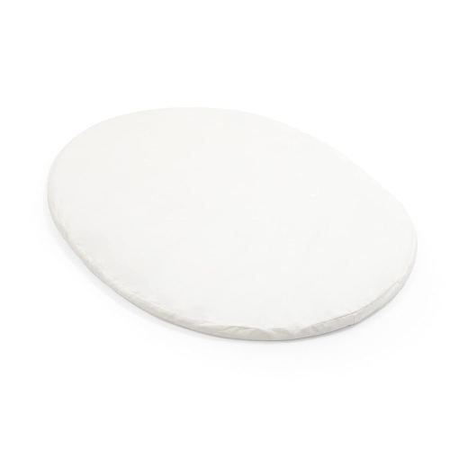 Stokke Sleepi Mini Fitted Sheet V3, White - Compatible with Sleepi Mini Mattress V3-100% Fine Cotton Percale - Washable