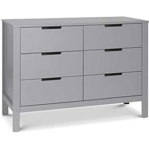 Carter's by DaVinci Colby 6-Drawer Double Dresser, Gray