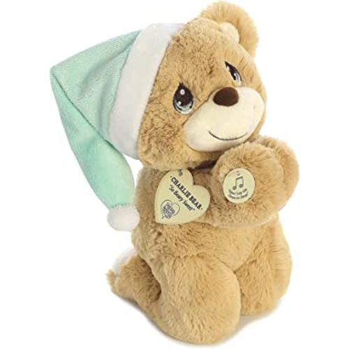 Aurora® Inspirational Precious Moments™ Charlie Prayer Bear Stuffed Animal - Cherished Memories - Enduring Comfort - Brown 10 Inches