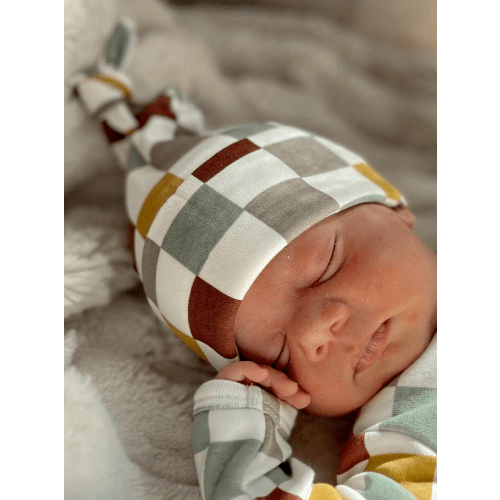 Cannoli Checkerboard / Organic Beanie