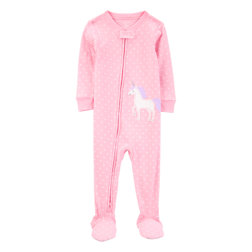 Toddler Unicorn Snug Fit Cotton Footie 1-Piece Pajamas - Pink - Carter's | Carter's