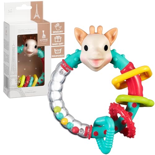 Sophie la girafe | Multi-Textured Rattle | Light & Easy to Grasp | Awaken All 5 Senses
