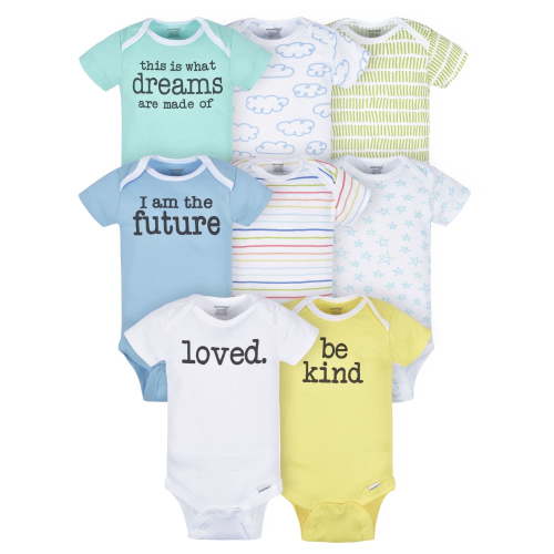 Onesies Brand Baby Neutral Bodysuits, 8-Pack, Sizes Newborn - 12 Months