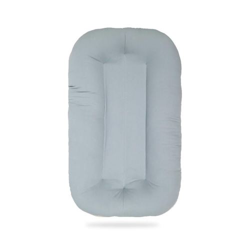 Multifunctional Newborn Baby Lounger, Organic Cotton Infant Nest 0–18M – Portable Breathable 3D Fiber Filling, Machine-Washable (Blue)