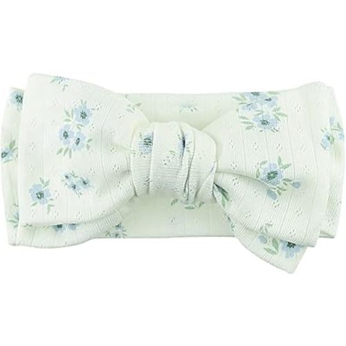 Handmade baby bow with Knotted Double Bows Stretchy Soft Cotton Infant Headwrap Comfortable Hair Accessories for Newborn,Toddler,Kids Ideal Gift for Baby Shower,Holidays