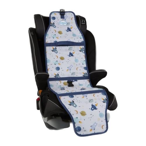 Car Seat Cooling Pad for Babies, Toddlers, and Kids - Comfortable and Durable Cooling Pad for Hot Summer Days - Space White, one Size