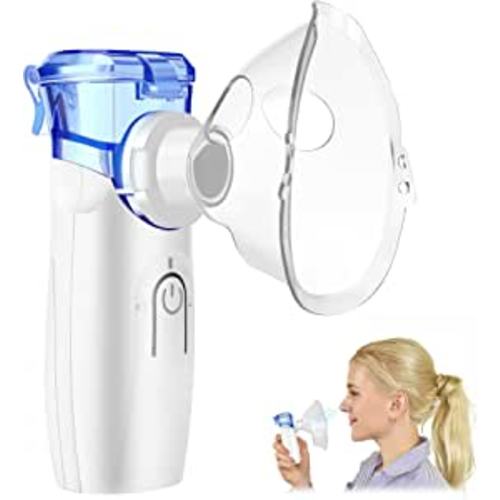 Amazon.com: Portable Nebulizers for Cough, Handheld Mini Mesh Nebulizer for Babies, Personal Steam Inhaler Asthma Nebulizer Machine with Mask Mouthpiece for Easy Breathing : Health & Household