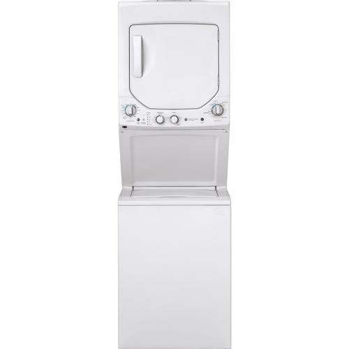 GE Stacked Laundry Center with 2.3-cu ft Top load Washer and Electric 4.4-cu ft Dryer