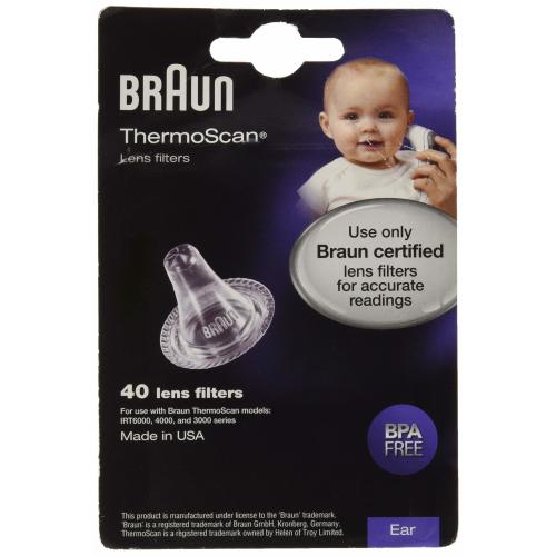 Braun ThermoScan Lens Filters for Ear Thermometer, Disposable Covers LF40US01 (40 Count)