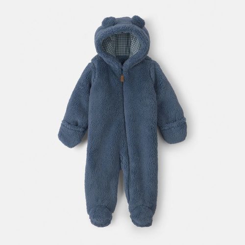 Baby Carter's Teddy Bear Fleece Long-Sleeve Jumpsuit