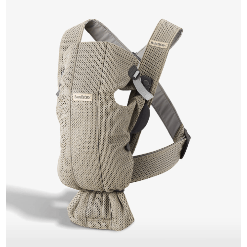 BABYBJÖRN ™ Grey Beige Mini 3D Mesh Baby Carrier