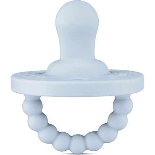 Ryan & Rose Cutie PAT Pacifier Teether (Flat, Blue)