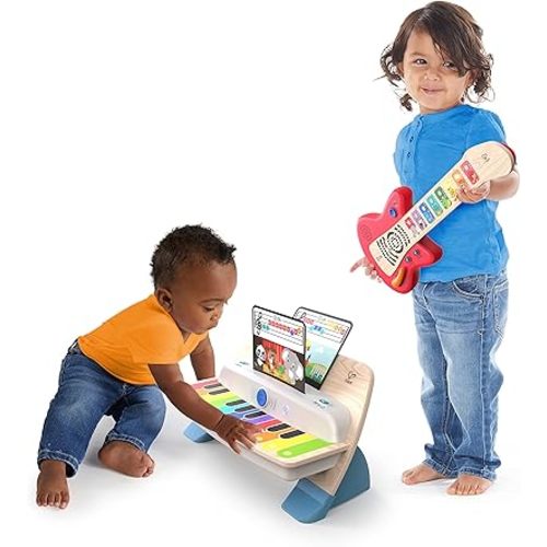 Baby Einstein Together in Tune Piano & Guitar Bundle, Safe Wireless Wooden Musical Toddler Toys, Magic Touch, 6 Months+