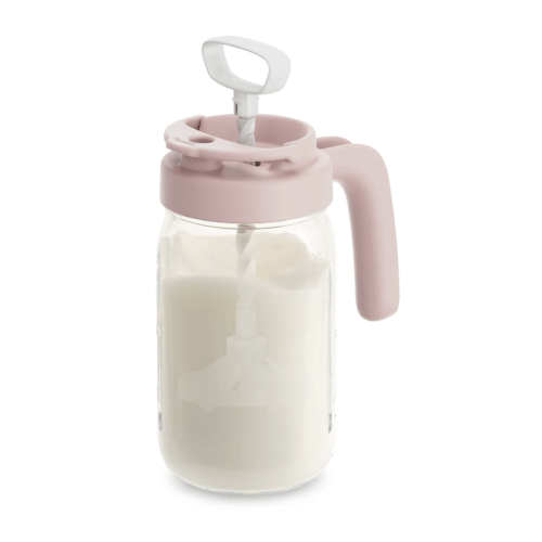 Glass Formula And Breastmilk Mixing Pitcher with Mixing Handle
