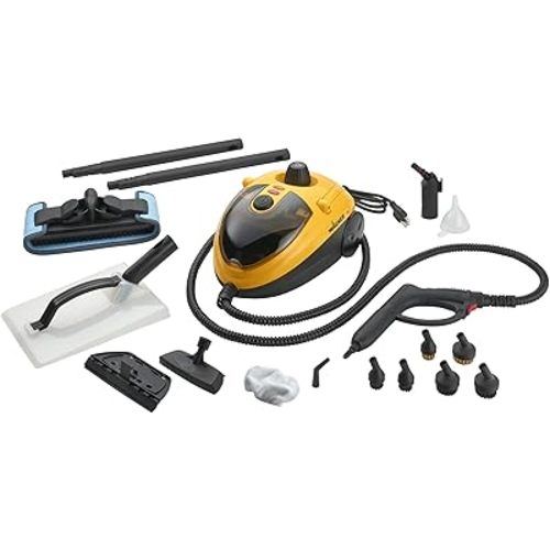 Wagner Spraytech 0282014 915e On-Demand Steam Cleaner & Wallpaper Removal, Multipurpose Power Steamer, 18 Attachments Included (Some Pieces Included in Storage Compartment) For Floor
