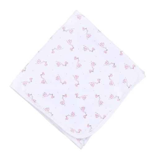 Worth the Wait Printed Receiving Blanket - Pink