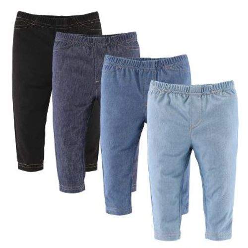 The Peanutshell 4-Pack Baby Jeggings/Pants for Boys and Girls, Newborn to 24 Months, Size: 9-12 months