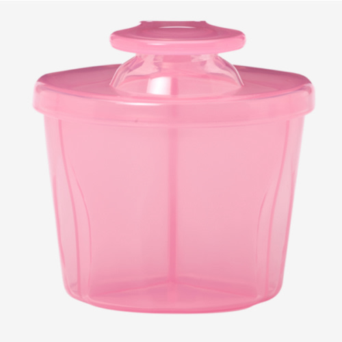 Dr. Brown's Baby Formula Dispenser with Snap-On Lid for On-the-Go Feedings,Milk Powder Dispenser for Traveling with Infant,Pink