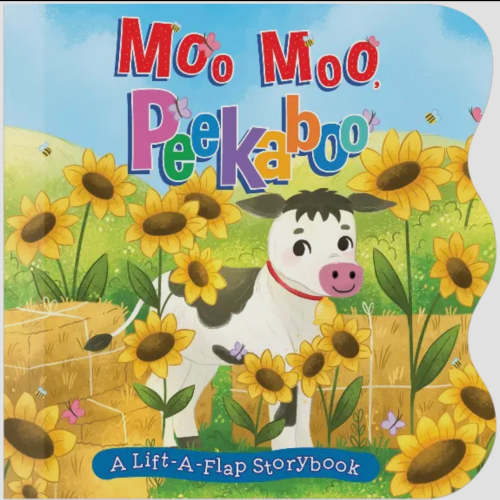 Moo moo peekaboo kids flap book