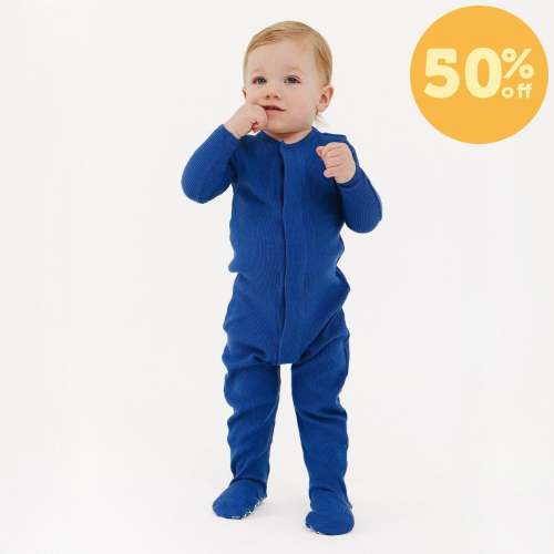 symphony blue waffle modal magnetic parent favorite footie – Magnetic Me