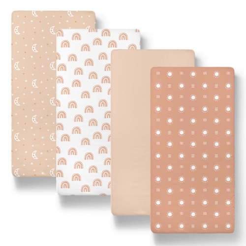 The Peanutshell Boho 4 Pack Bassinet Sheets, 4 Pack — buybuy BABY