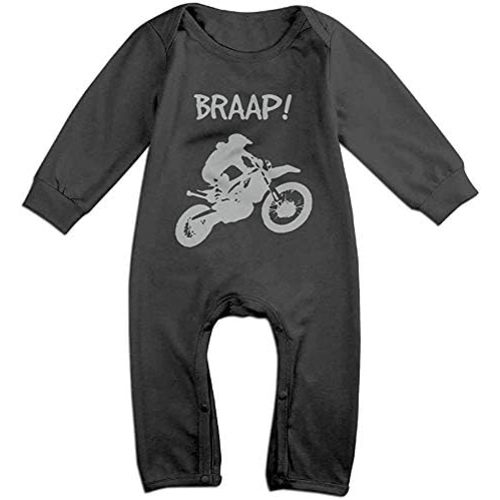 Dirt Bike - Long Sleeve Baby Bodysuit Unisex Infant Footie Rompers Outfits