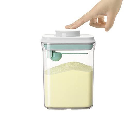 Cozey Daily Airtight Food Storage Container Formula Container Formula Dispenser with Spoon BPA-Free Milk Powder Container for Home Travel 1500ML / 1.5 Qt, No Scraper Design