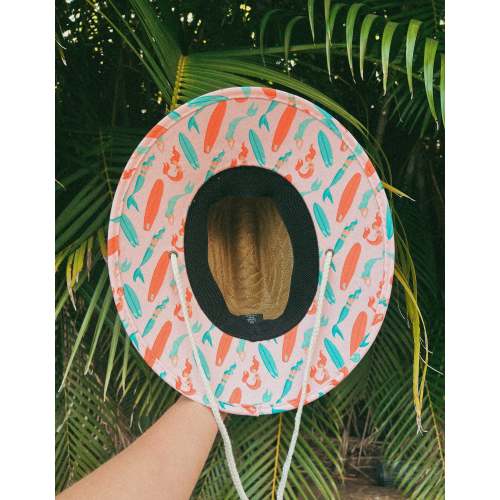 Surfing Mermaid Straw Hat