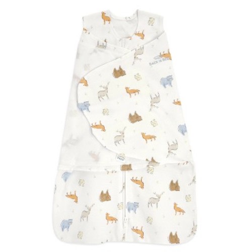 HALO Innovations Sleepsack 100% Cotton Swaddle Wrap, Color: Forest Friends, Size: S