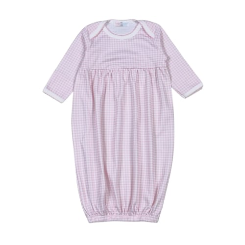 Baby Loren Gingham Gown- Pink – Littles on 5th