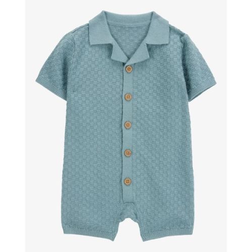 Baby Button-Front Sweater Romper - Carter's | Carter's