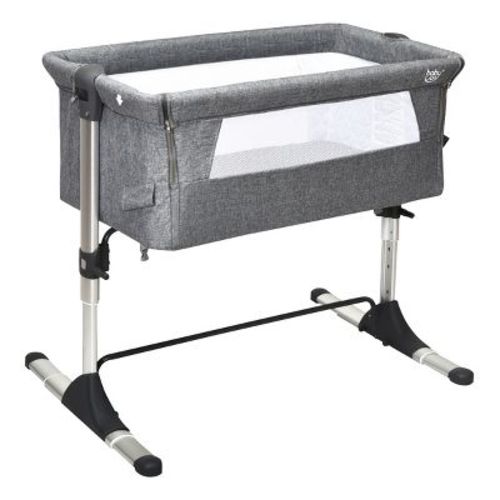 Infans Portable Baby Bedside Bassinet Infant Travel Bassinet Crib W/carrying Bag Grey