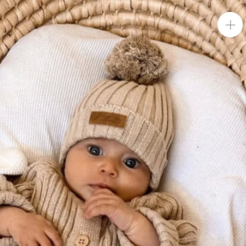 Little B's Ribbed Beanie - Oak