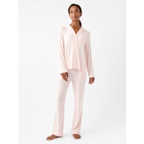 Women's Bamboo Stretch-Knit Long Sleeve Pajama Set | Cozy Earth