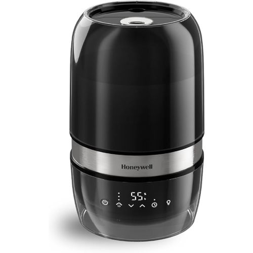Honeywell Reflection Ultrasonic Cool Mist Humidifier. Cool Mist Top Fill Humidifier for Medium Room, Bedroom, Kids Room, and Office. Helps relieve cough and congestion - Black, HUL900B