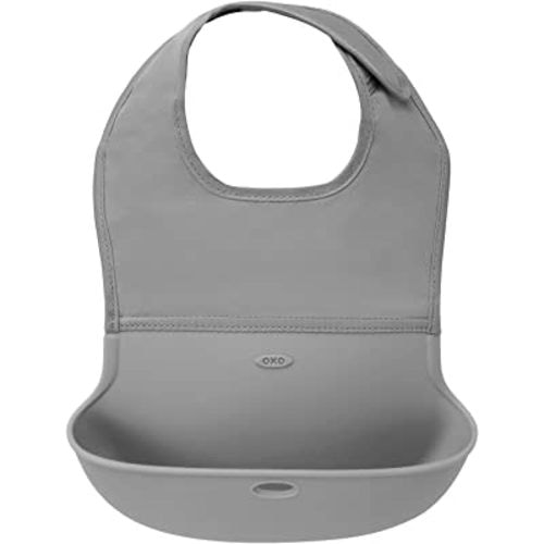 OXO Tot Roll-Up Bib- Gray