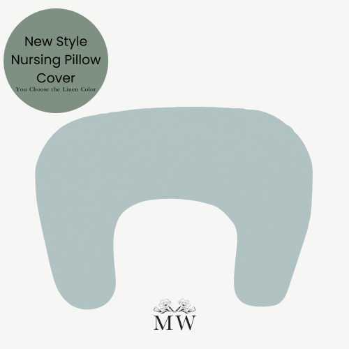 New Nursing Pillow Cover Style, Nursing Pillow for Boys, Newborn Pillow Cover Linen Baby Bedding, Breastfeeding Support Pillow Cover