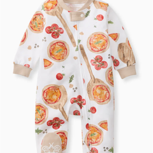 Brick Oven Pizza Organic Cotton Sleep & Play – Burt's Bees Baby (Size 0-3M)