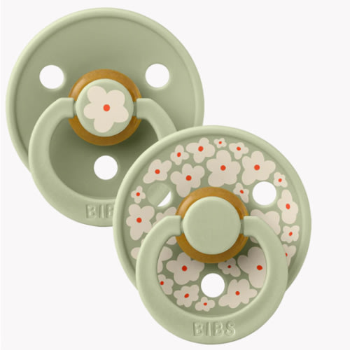 BIBS STUDIO Colour Jasmine Pacifier 2 Pack - Sage Mix – Bibsworld store US