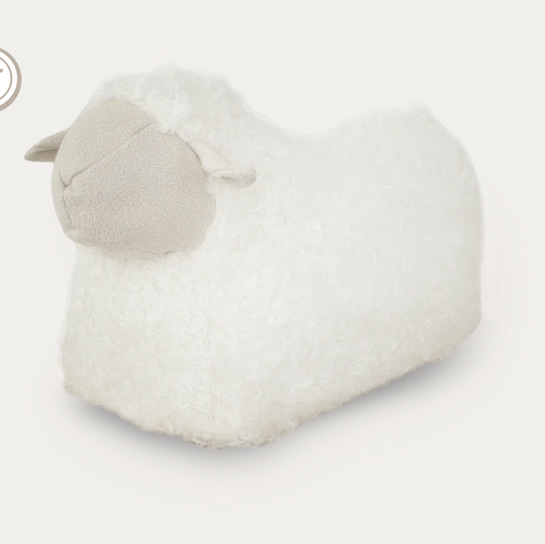 White BAA BAA SHEEP POUF