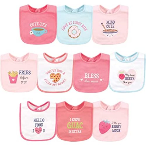 Hudson Baby Unisex BabyCotton Bibs