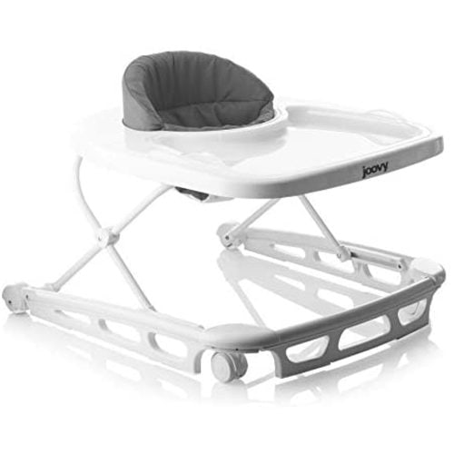 Joovy Spoon Walker, Adjustable Baby Walker, Activity Center, Charcoal
