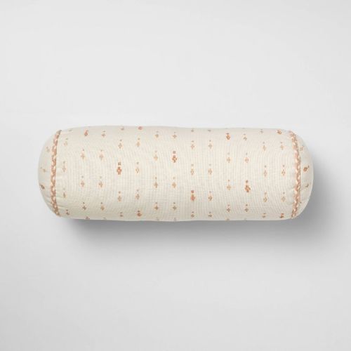 Bolster Geo Pattern Cream And Peach - Threshold™ Designed With Studio Mcgee
