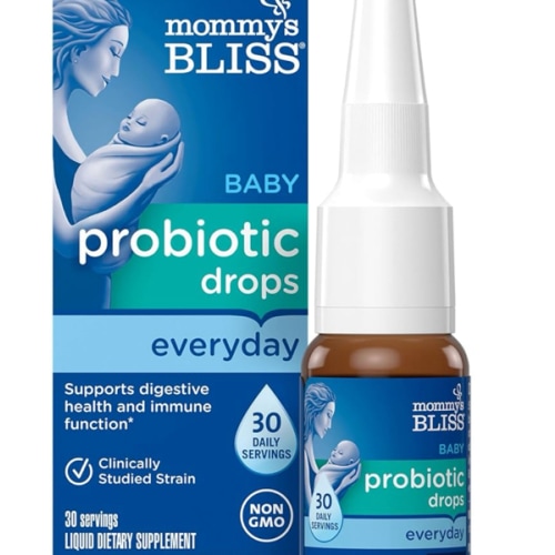 Mommy's Bliss Baby Probiotic Drops, Infant Probiotics, Supports Digestive Health & Immune Function*, Newborns & Up, 0.34 Fl Oz (30 Servings)