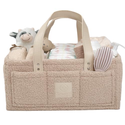 Baby Diaper Caddy Organizer–Includes Toiletry Bag, Baby Essentials, Nursery Storage Basket, Portable Diaper Organizer, Newborn Essentials & Baby Registry Must Have