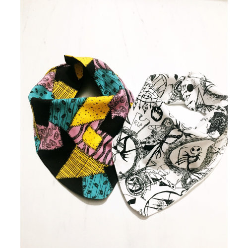Nightmare before Christmas Bandana Bib - Disney baby gift, Jack skellington bandana bib, teething toy, Disney baby gift, Modern baby,