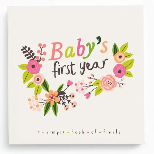 Lucy Darling Little Artist Baby Memory Book – First 5 Years Journal & Photo Album for Baby Girl, Unique Keepsake, Milestone Book, Memory Book for New Parents