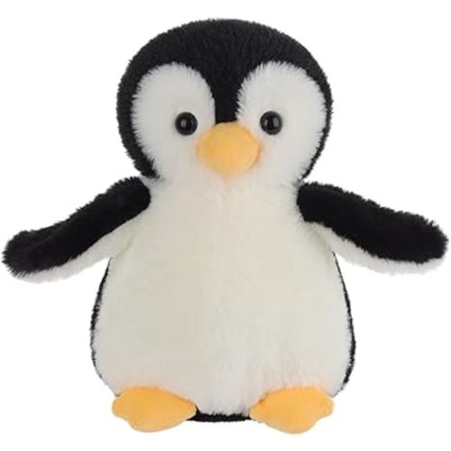 Apricot Lamb Antarctic Toys Plush Black Penguin Stuffed Animal Soft Cuddly Perfect for Child (Black Penguin ，8 Inches)
